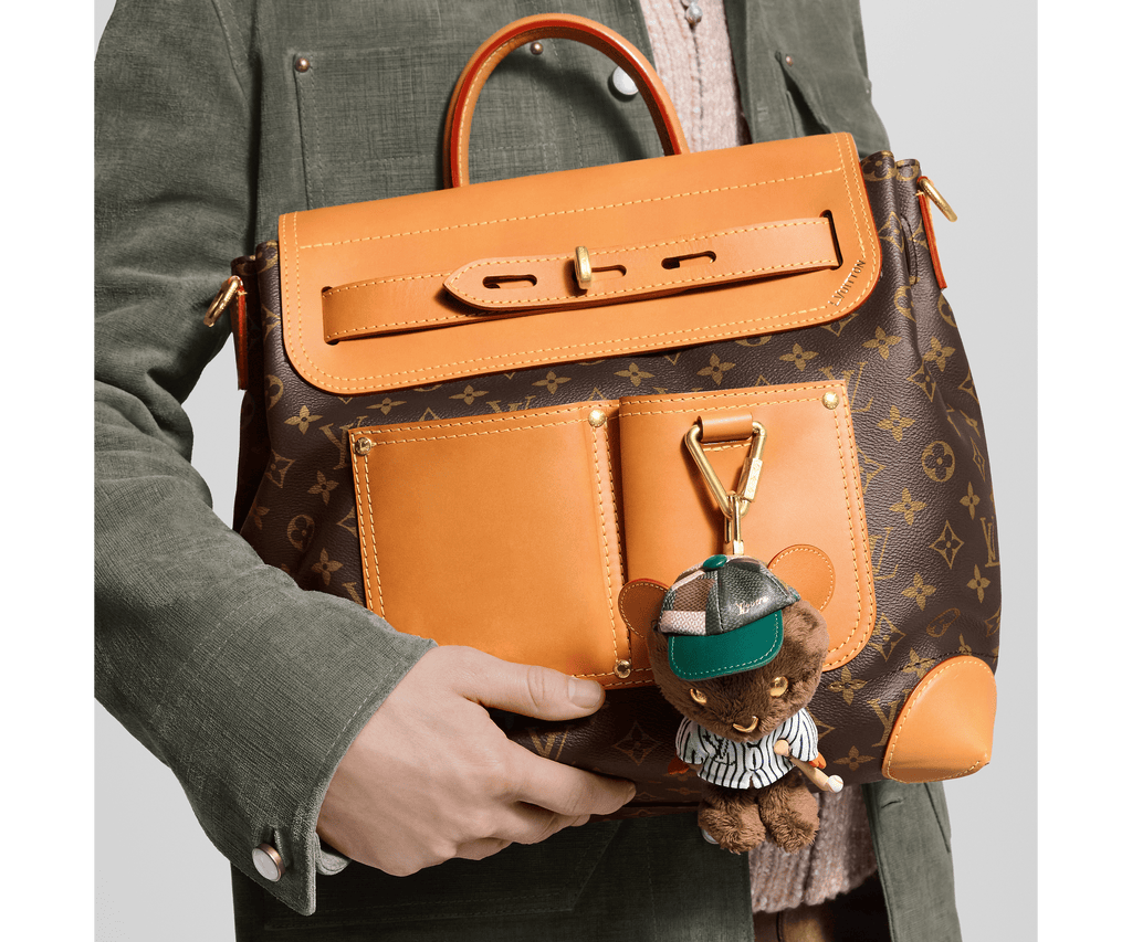 LV Louis Bear Bag Charm