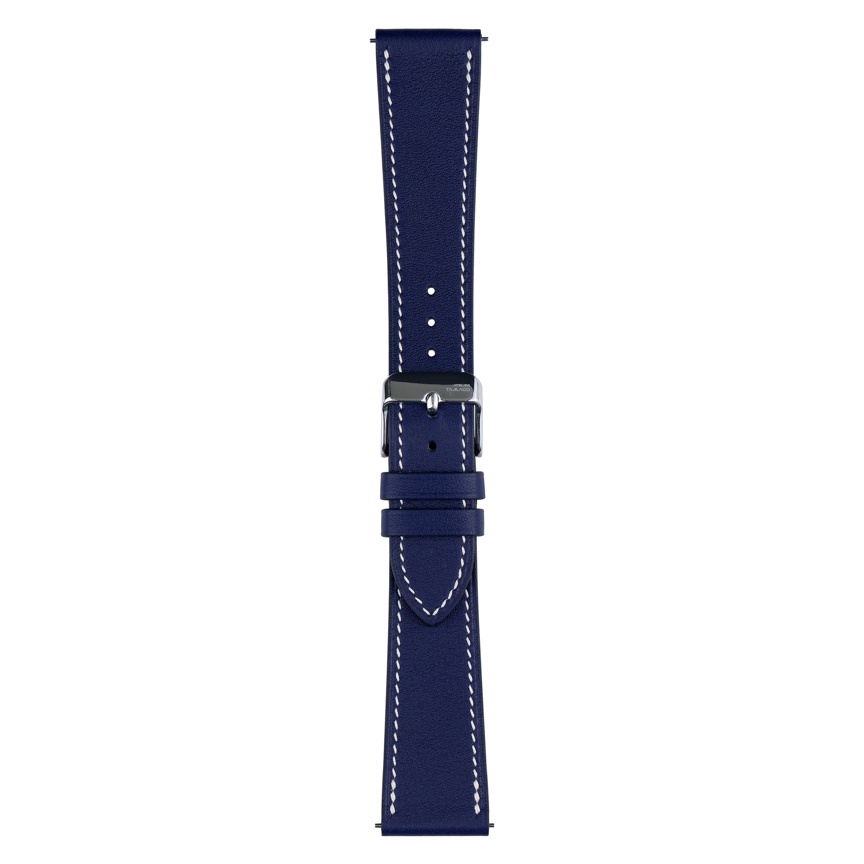 SWIFT Calfskin Watch Strap-Bleu Electrique