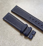 Epsom Calfskin Watch Strap - Navy Blue