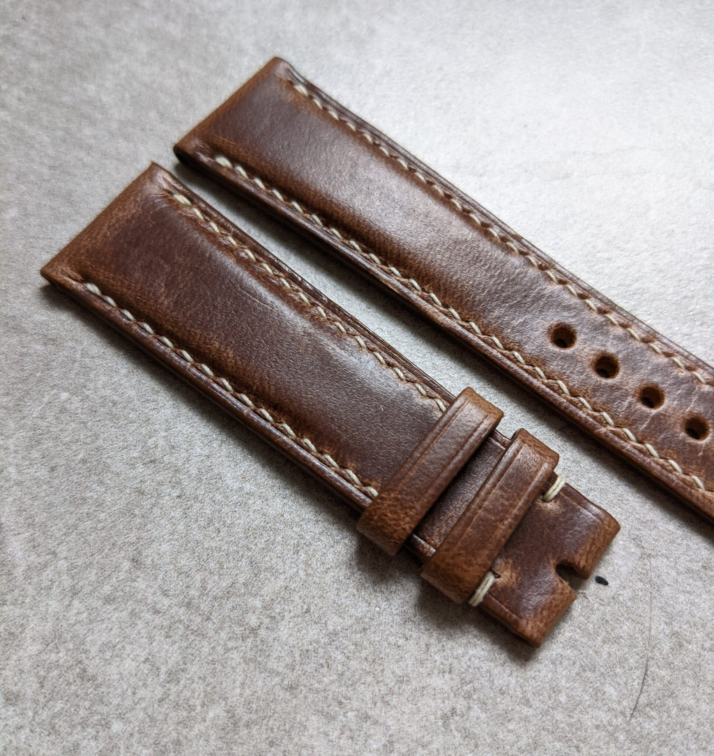 Chromexcel Calfskin Watch Strap - Natural Tan