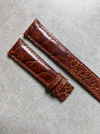 Ostrich Shin Watch Strap - Cognac