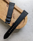 Chromexcel Vintage Strap Stitch - Black W/Cream stitch