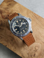 Baseball Pebbled Calfskin Strap - Tan W/Matching Stitch