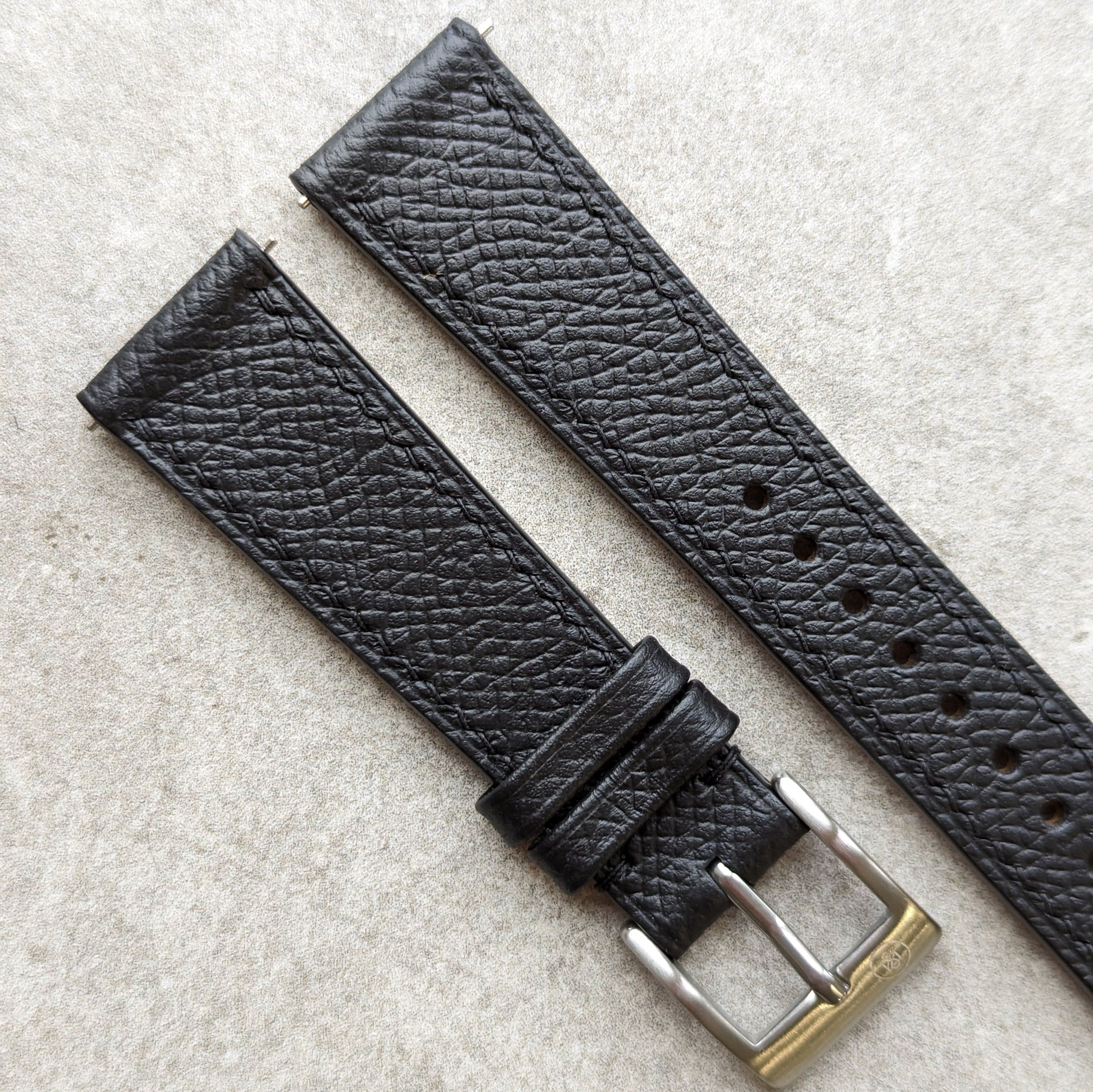 Epsom Calfskin Strap - Black - RTW