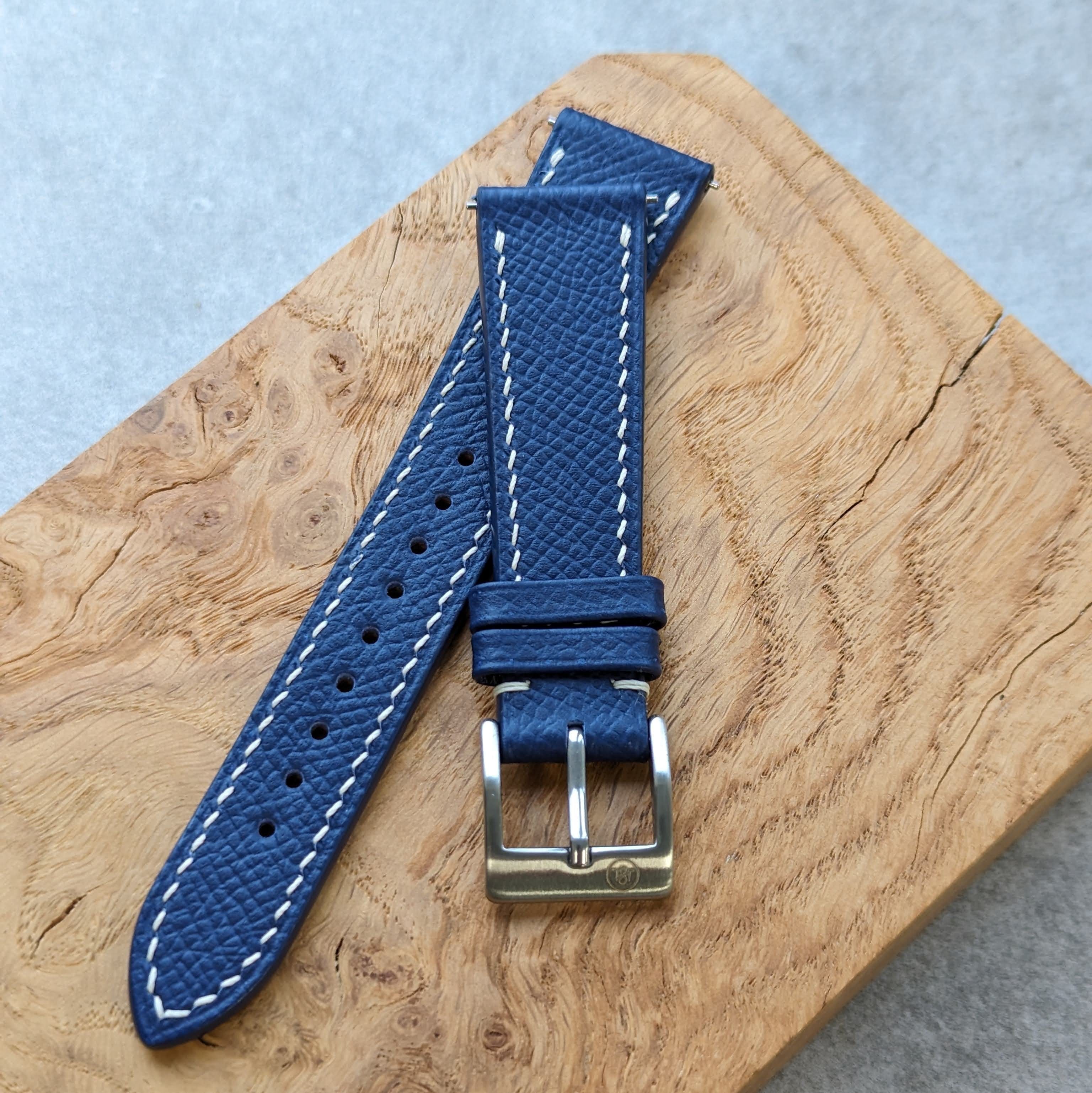 Epsom Calfskin Strap - Navy Blue - RTW