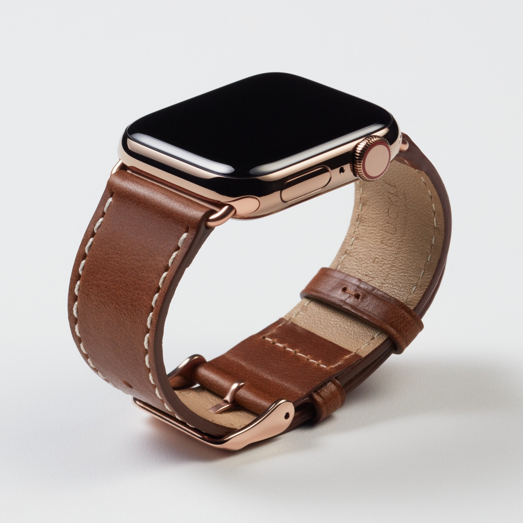 Luxe Leather Apple Watch Strap - Nero Black