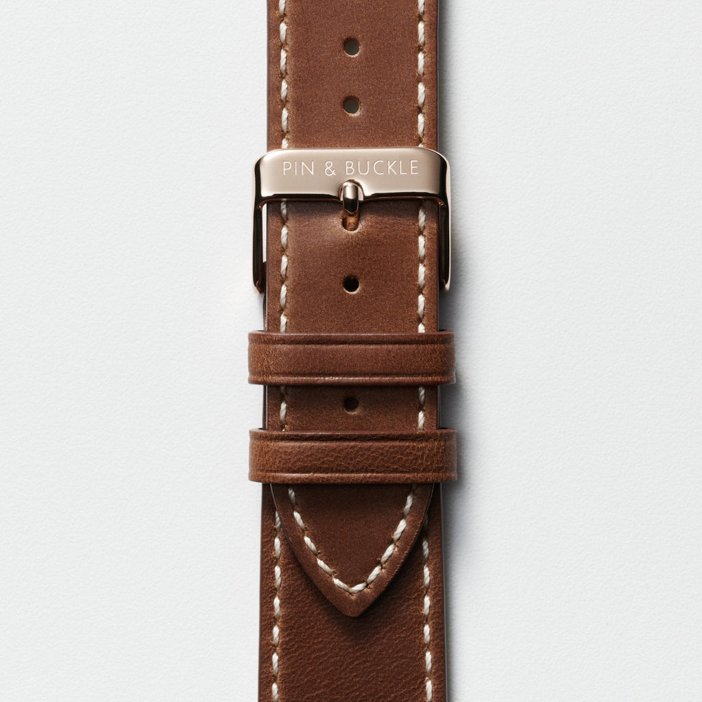 Luxe Leather Apple Watch Strap - Nero Black