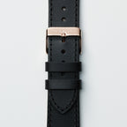 Luxe Leather Apple Watch Strap - Nero Black