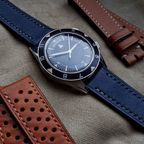 French Calfskin Watch Strap - Navy Blue