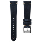 Simple Handmade Italian Leather Watch Strap - Blue