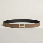 Hisseo belt buckle & Reversible leather strap 32 mm