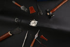 Black Epsom Leather Watch Strap, Black Epsom Leather Handmade Watch Strap, Epsom Strap Watch 16mm 18mm 19mm 20mm 21mm