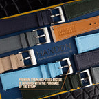 Dark Brown Epsom Leather Watch Strap, Dark Brown Epsom Leather Handmade Watch Strap, Epsom Strap Watch 16mm 18mm 19mm 20mm 21mm