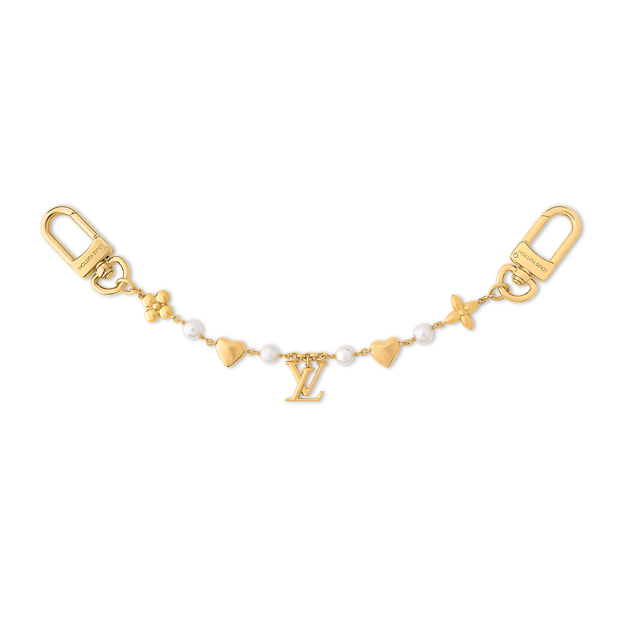 LV Heart Bag Charm