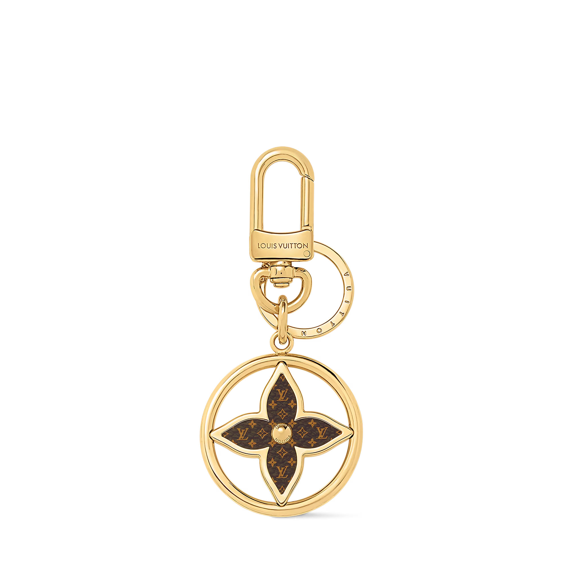 Puzzle Flower Monogram Keyring