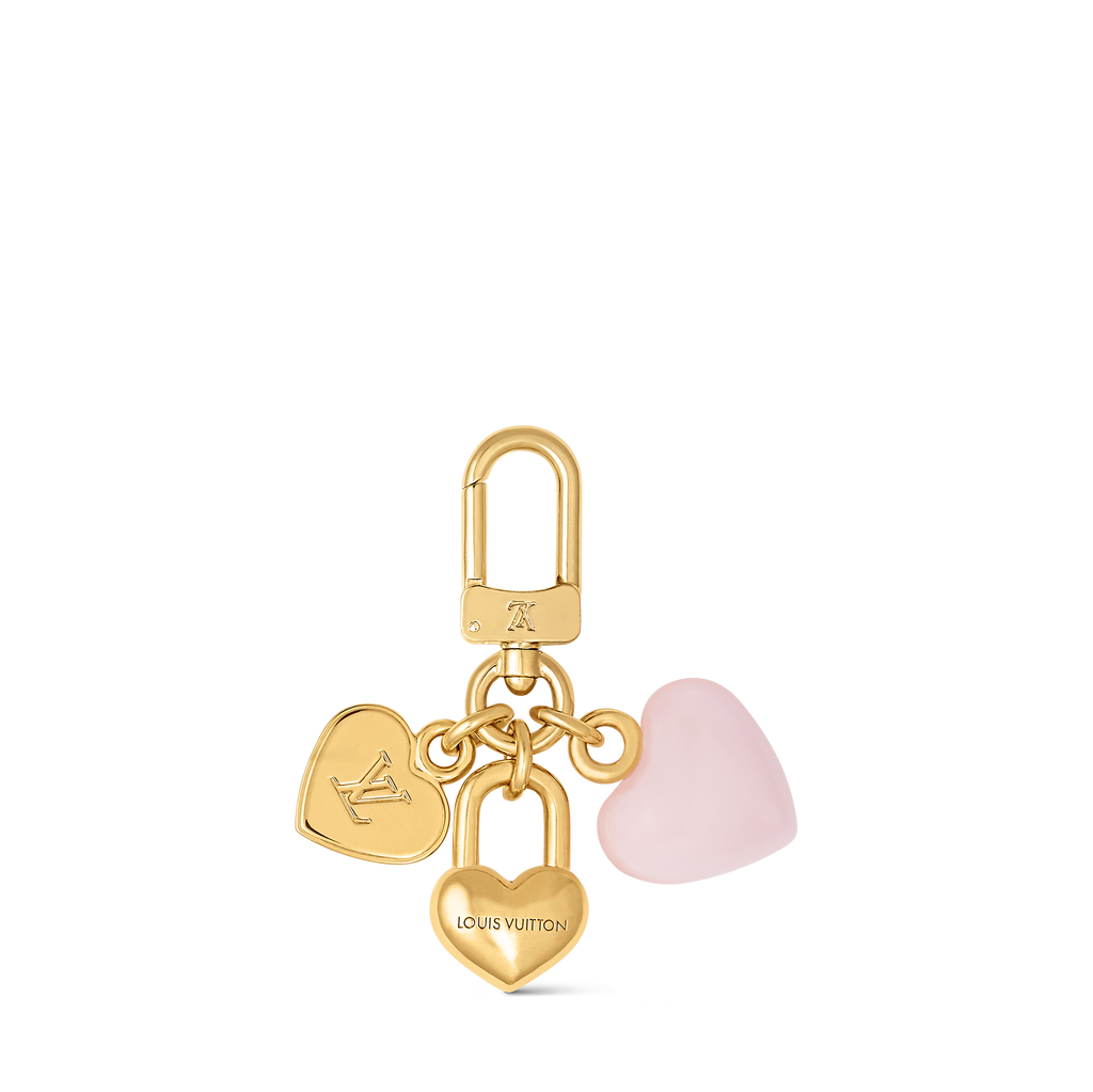 Micro Charms LV Heart Key Holder