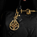 Puzzle Flower Monogram Keyring