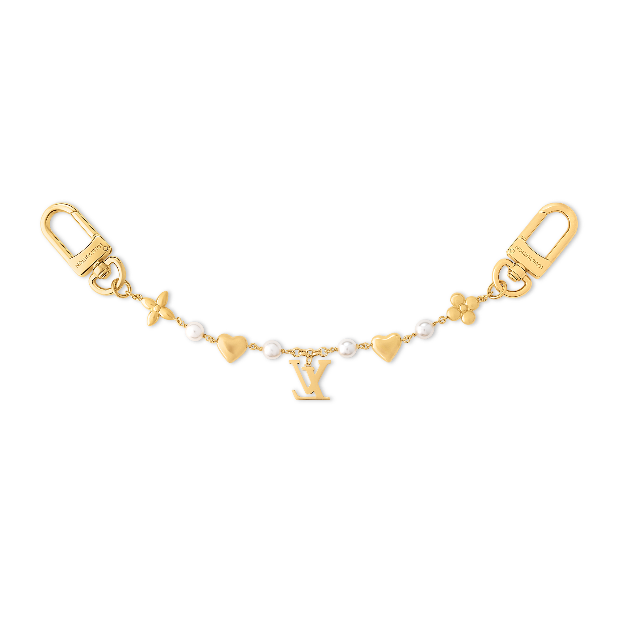 LV Heart Bag Charm