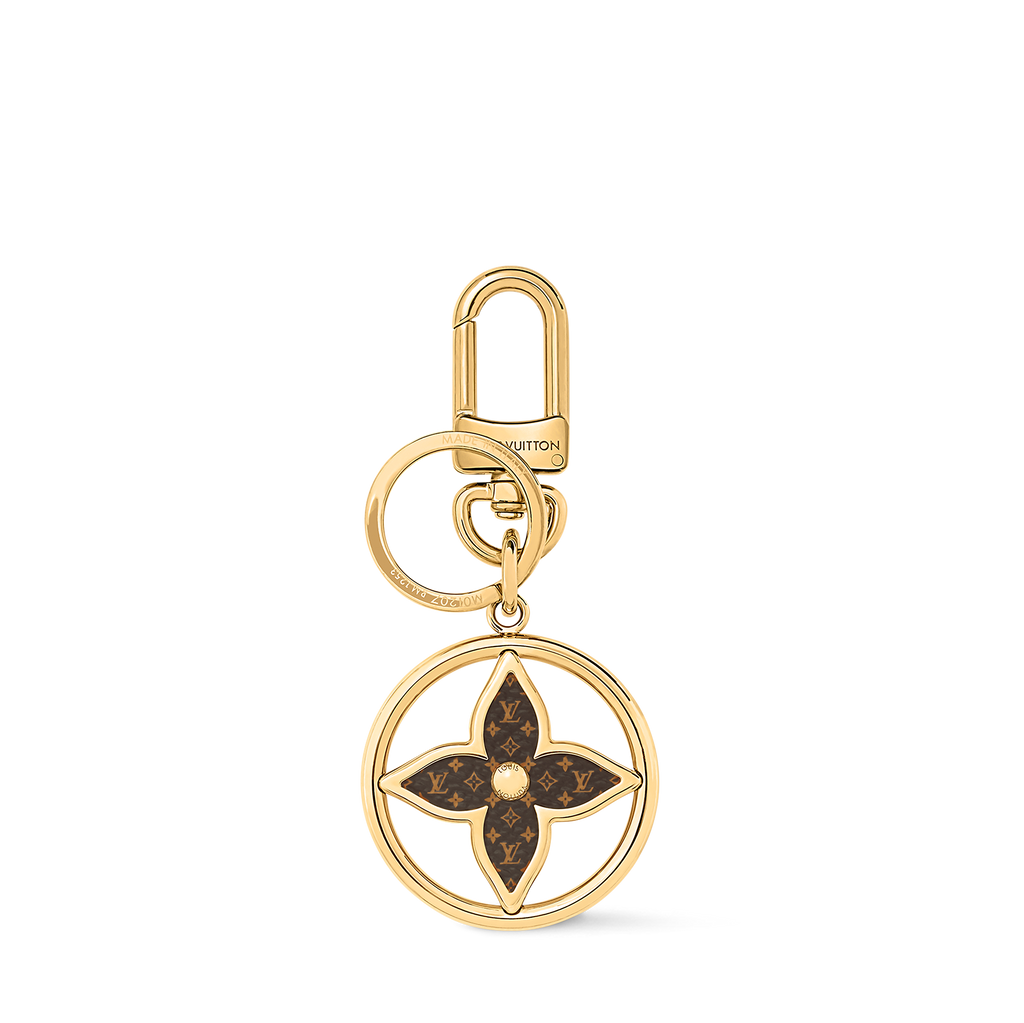 Puzzle Flower Monogram Keyring