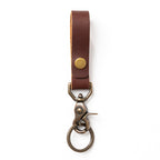 Leather Belt Loop Keychain - Heritage Brown