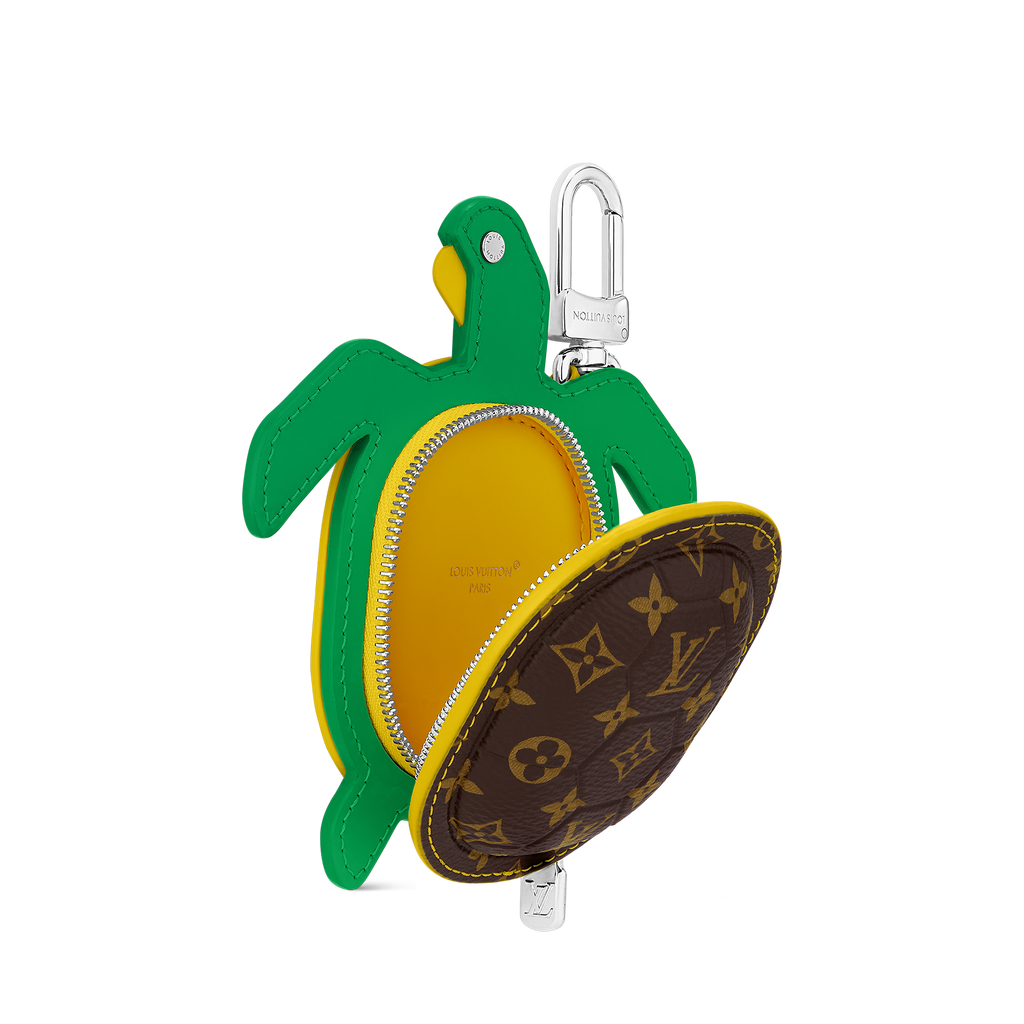 LV Turtle Pouch Bag Charm
