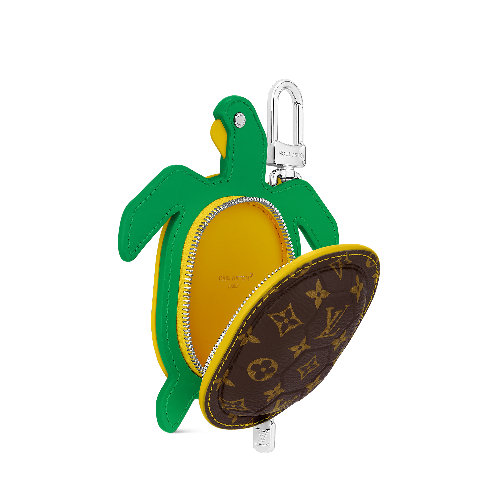 LV Turtle Pouch Bag Charm
