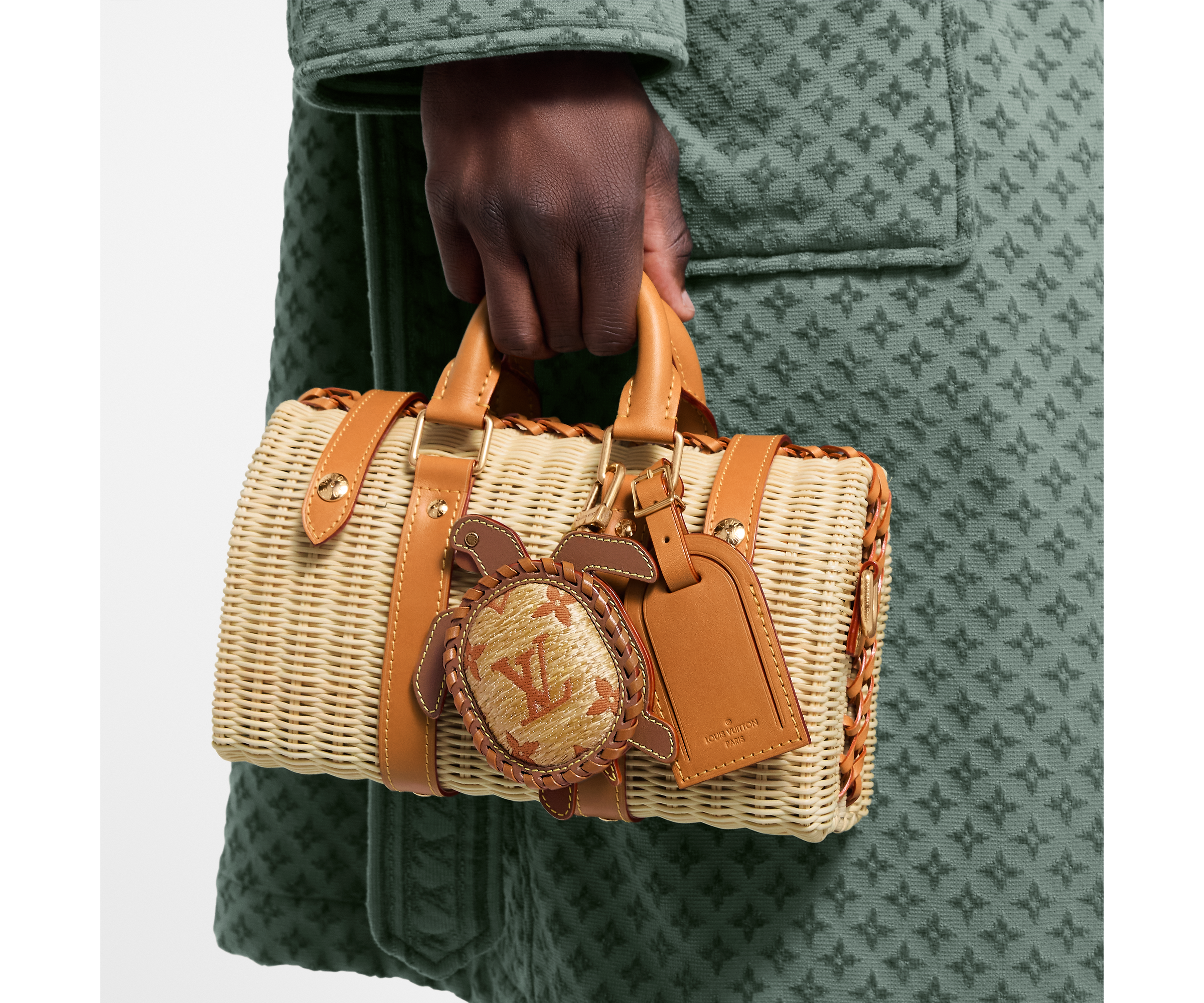 LV Turtle Pouch Bag Charm