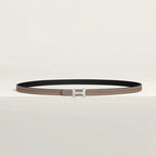 Mini 5382 belt buckle & Reversible leather strap 13 mm