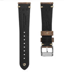 Simple Handmade Distressed Leather Watch Strap - Light Brown