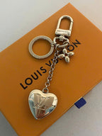 Satin Heart Bag Charm And Key Holder